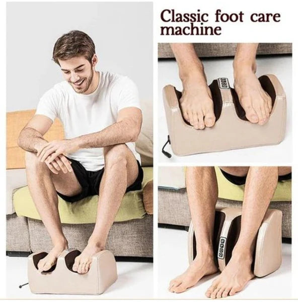 Masseur électrique 3D pour pieds et mollets, 3 niveaux, avec chaleur