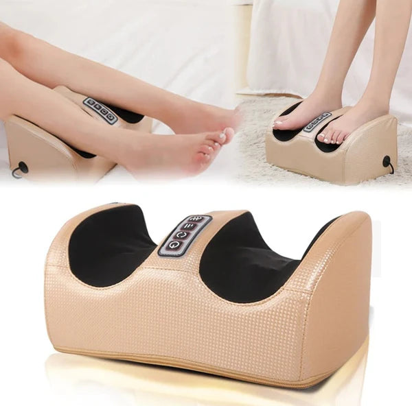 Masseur électrique 3D pour pieds et mollets, 3 niveaux, avec chaleur